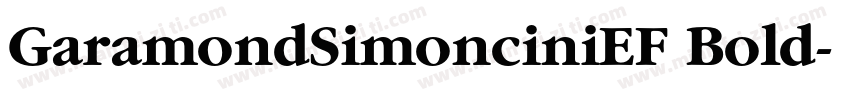 GaramondSimonciniEF Bold字体转换